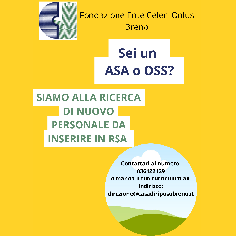Ricerca personale ASA e OSS